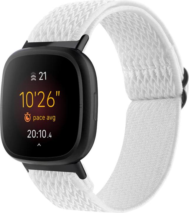 Actual product image Cover-Discount Fitbit Versa 4 / Sense 2 - Nylon Replacement Bracelet white (Nylon)