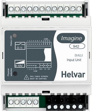 Helvar Eingangsmodul, 8 Eingänge (8 POT-FRI EL 4 POT-FRI + 4 ANALOG) DIGIDIM DALI
