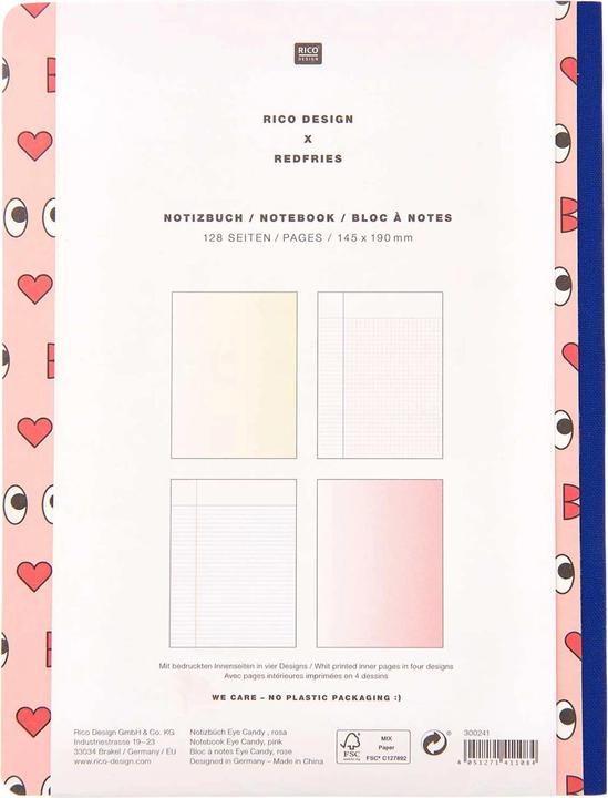 Actual product image Paper Poetry Notebooks EYES (A5, No binding)