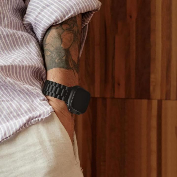 Image du produit Tech-Protect Bracelet Pro en acier inoxydable pour Apple Watch 4 / 5 / 6 / 7 / 8 / 9 / SE / Ultra 1 / 2 (42 / 44) (Acier inoxydable)
