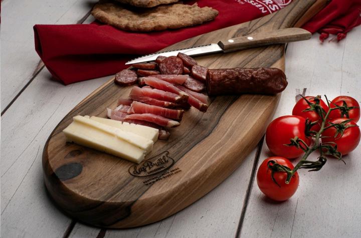 Actual product image Das Brettl Montiggl walnut cutting board