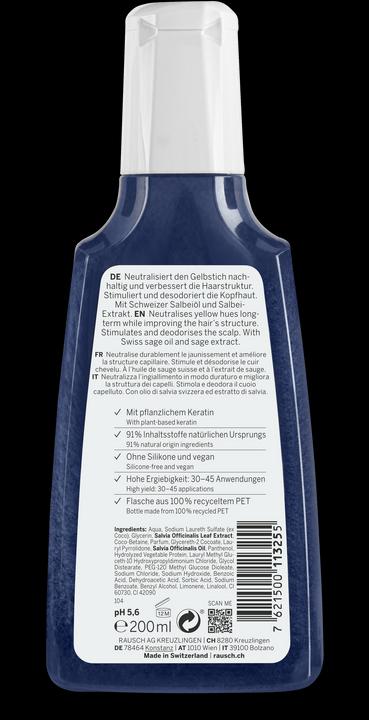 Image du produit Rausch Shampooing éclat argenté à la sauge (n) 200 ml (200 ml, Shampoing liquide)