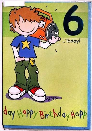 Generic 6 Today! Biglietto di Compleanno