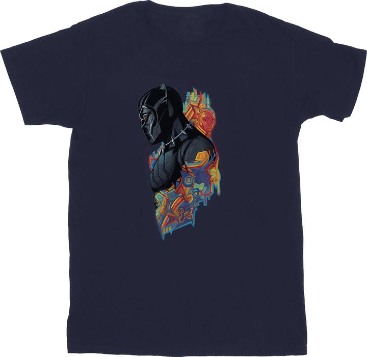 Mädchen Black Panther Profil TShirt aus Baumwolle