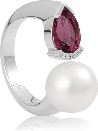 Produktbild Breuning RING - E.ROSA TURMALIN/Brill. 0,033 Ct. H/si (57, 750/18 K Gold)