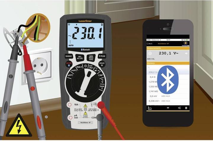 Actual product image Laserliner MultiMeter XP (BT) (CAT III 1000V, CAT IV 600V)