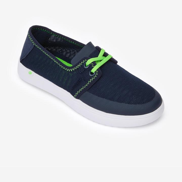Olaian Strandschuhe Kinder Areeta blau/grün