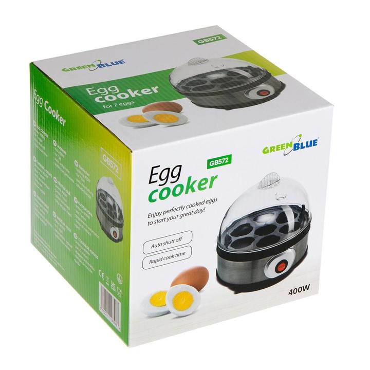 Produktbild Greenblue automatischer Eierkocher Leistung 400W bis zu 7 Eier Messbecher 220-240V 50 Hz GB57