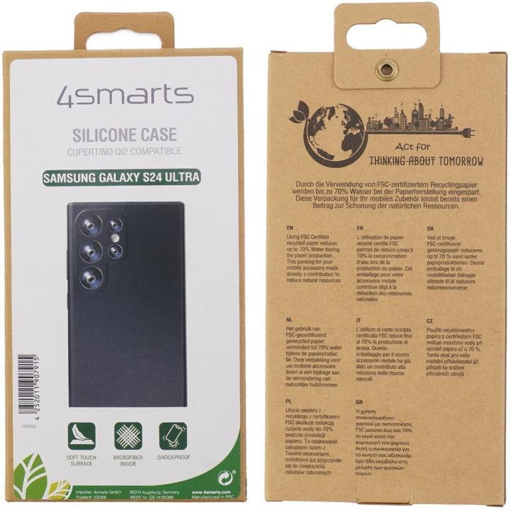 Actual product image 4smarts CupertinoQi2-compatible silicone case (Samsung Galaxy S24 Ultra)