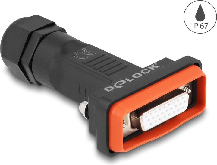 Produktbild Delock Adapter D-Sub HD 26 Pin Buchse mit Gehäuse IP67 wasserfest (VGA, 4.90 cm)