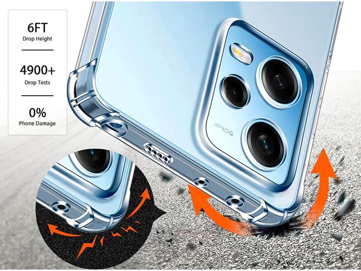 Actual product image Screenguard Xiaomi Redmi Note 12 5G Case Crystal Soft Airbag Bumper (Xiaomi Redmi Note 12)
