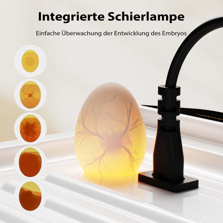 Produktbild Wiltec Fudajo Vollautomatischer Flächenbrüter Brutmaschine 128 Eier Inkubator Hühner