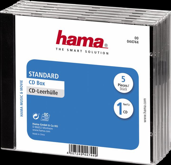 Actual product image Hama 1x5 CD box jewel case