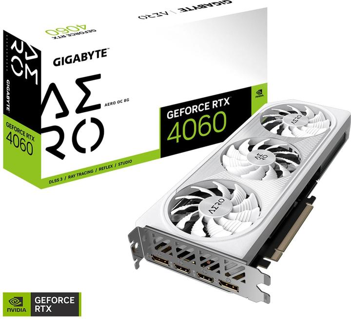 Image du produit Gigabyte GeForce RTX 4060 AERO OC (8 Go)