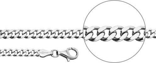 Immagine prodotto Der Kettenmacher Collana a catena Panzer (Argento, 60 cm)