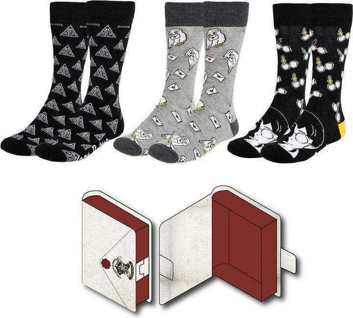 Cerdá Harry Potter Socken 3er-Pack 38-45 (3er Pack, 38 - 45)