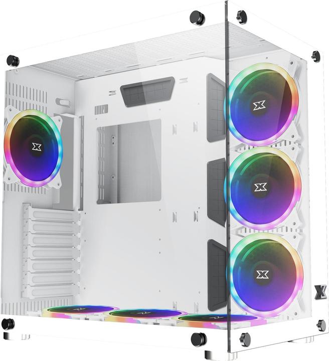 Immagine prodotto Xigmatek Boitier Moyen Tour ATX compatibile Aquarius Plus RGB con pannelli in vetro (bianco)