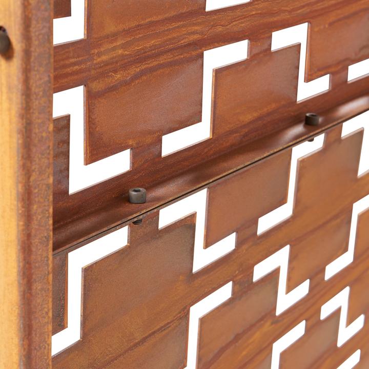 Image du produit Casa.Pro Trennwand Basciano Cortenstahl 180x120 cm Edelrost (180 x 120 x 40 cm)