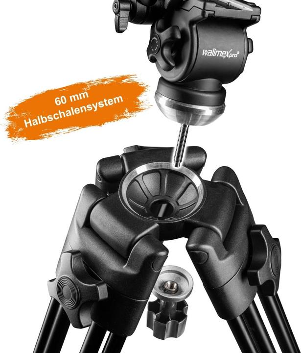 Actual product image Walimex pro Pro EI-717 video tripod 133cm (Metal)