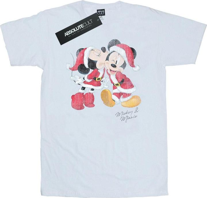 Disney Mickey And Minnie Christmas Kiss TShirt (3XL)