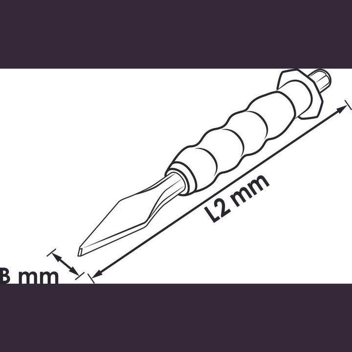 Produktbild Vigor Kreuzmeissel Mit Handschutz, 7mm