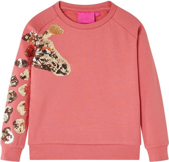 VidaXL Kinder-Sweatshirt Altrosa 128,Material: 95 % Baumwolle. 5 (128)