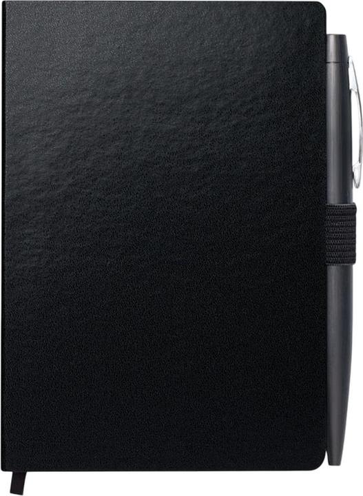 Image du produit MidOcean - Cahier et stylo NOTALUX (À rayures, Couverture rigide)