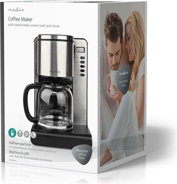 Image du produit Nedis Capacité maximale de la cafetière : 1,5 l Nombre de tasses simultanées : 12 Maintien au chaud