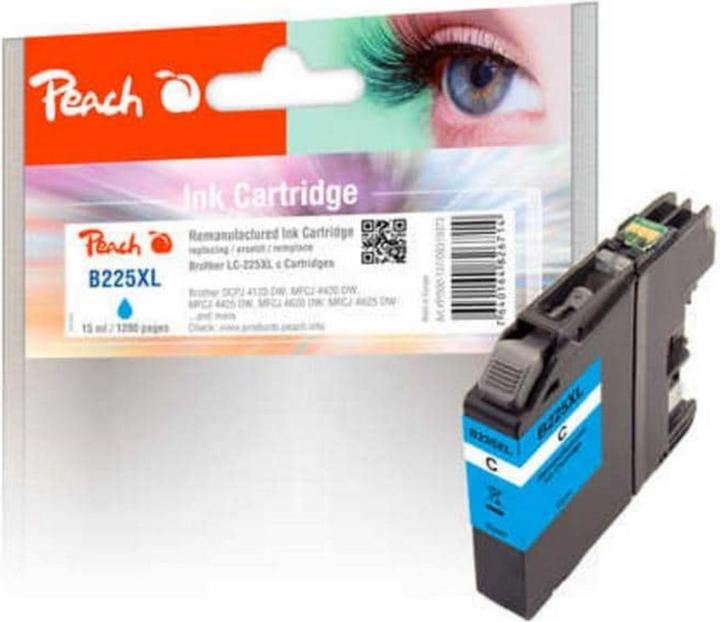 Image du produit Peach Encre Brother LC-225XL Cyan (C)