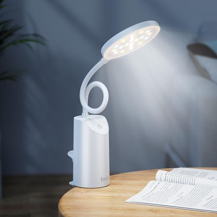Produktbild Hoco Desc lamp HX10 Clip table lamp White (200 lm)