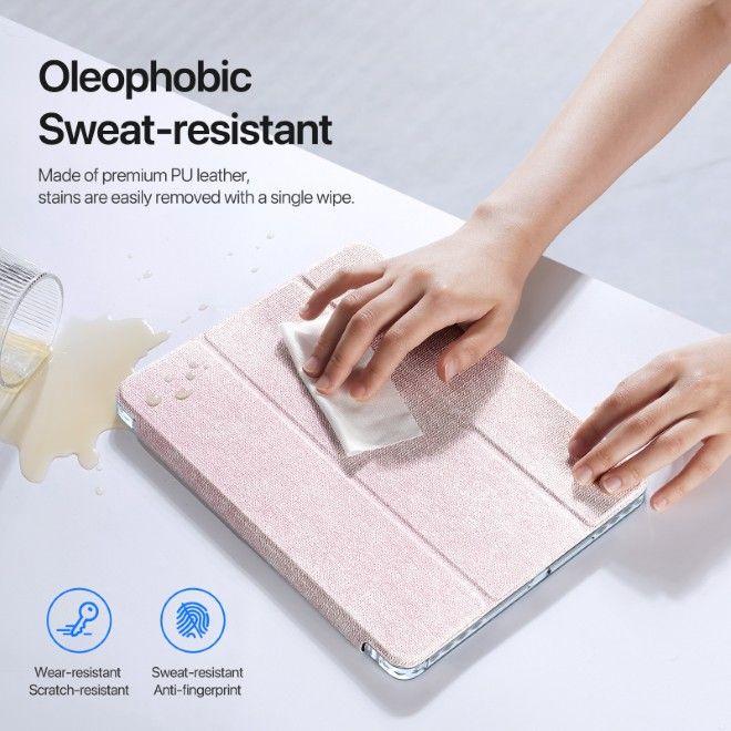 Actual product image iPad 9.7 (2017/2018), iPad Air / iPad Air 2 - Ducis Unid Series, aufstellbares Flip-Etui, Pink (iPad Air 2, IPad 9.7 (2017))
