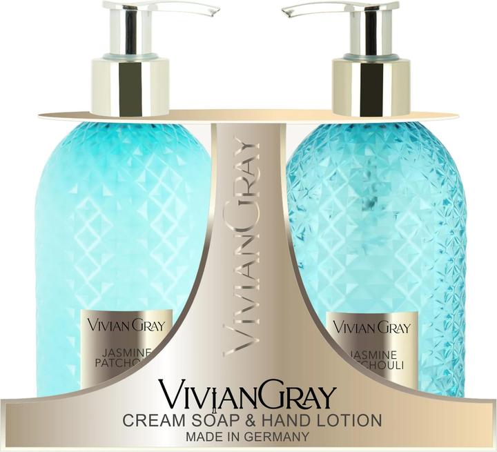Actual product image Vivian Gray Jasmine & Patchouli Hand Care Cosmetic Kit (Cream Soap & Hand Lotion) (L) (300 ml)