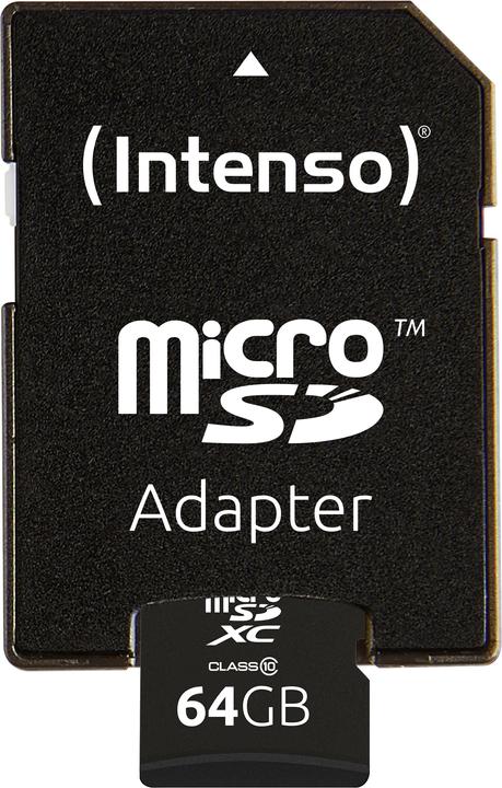 Image du produit Intenso microSD Class 10 (64 Go, microSDXC, U1)