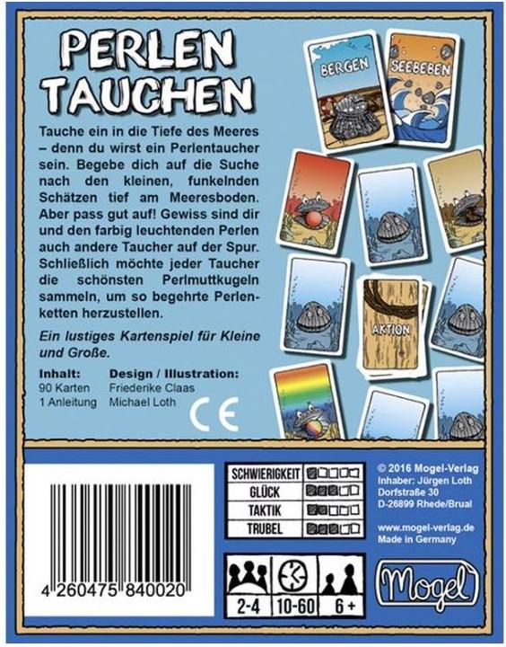 Actual product image MV001 - Pearl diver, Card game, 2-4 players, from 6 years (DE edition) (German)
