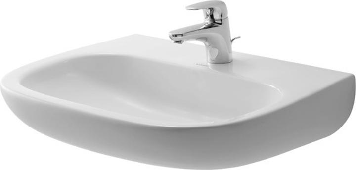 Produktbild Duravit Waschtisch D-CODE MED o ÜL m HLB 550x430mm ohne Hahnloch weiss (430 mm, 550 mm)
