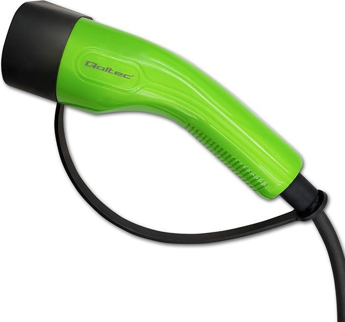 Produktbild Qoltec Mobilna ładowarka do samochodu elektrycznego EV z regulacją 2w1 Typ2 | 7kW | CEE 3 PIN | 230V (Typ 2, 7 kW, 32 A)