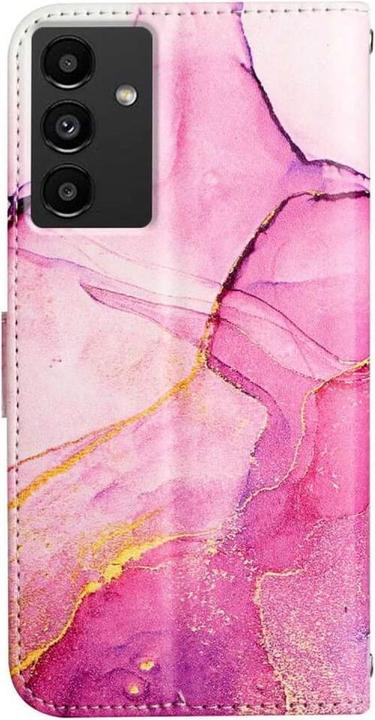 Produktbild Cover-Discount Galaxy A54 - Leder Hülle pink Marble (Samsung Galaxy A54 5G)