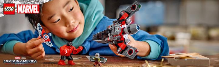 Actual product image LEGO Showdown zwischen Captain America und Red Hulk (76292, LEGO Marvel)