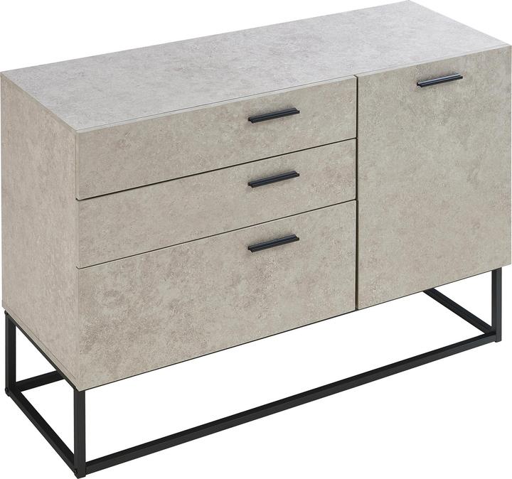 Immagine prodotto En.Casa Sideboard Lavangen 75x100x35 cm Betonoptik, hell