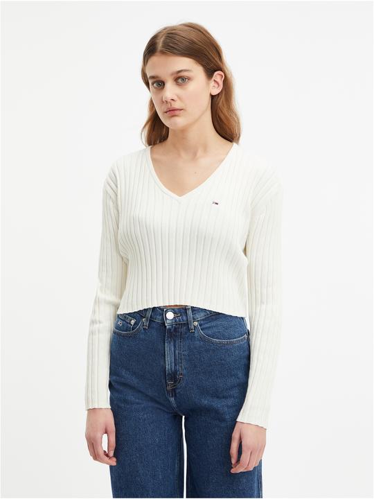 Produktbild Tommy Hilfiger TJW Reg Rib Pullover mit V-Ausschnitt (S)