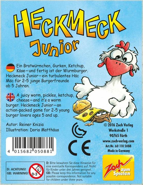 Actual product image Zoch ZOC05088 - Heckmeck Junior - figure/ dice game (DE, EN), for 2 to 5 players, aged 5 and older (English)