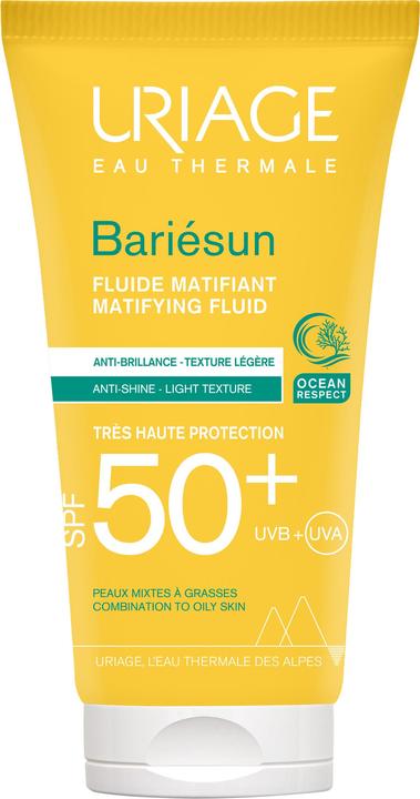 Immagine prodotto Uriage Bariésun Fluido opaco SPF50 (Crema solare viso, SPF 50, 50 ml, 74 g)