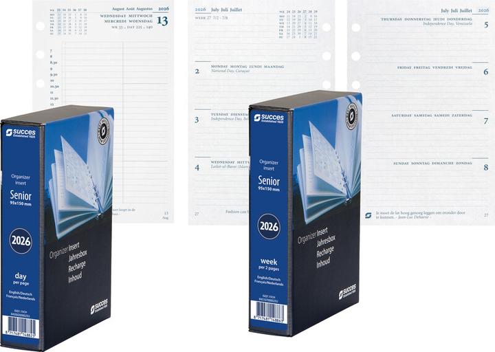 Produktbild Succes Senior Jahresinhalt komplett Januar - Dezember (9.5 x 15 cm, Deutsch, Englisch, Italienisch, Französisch)