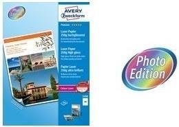 Actual product image Avery Premium Colour Laser Photo Paper, 100 Blatt (250 g/m², A4, 100 x)