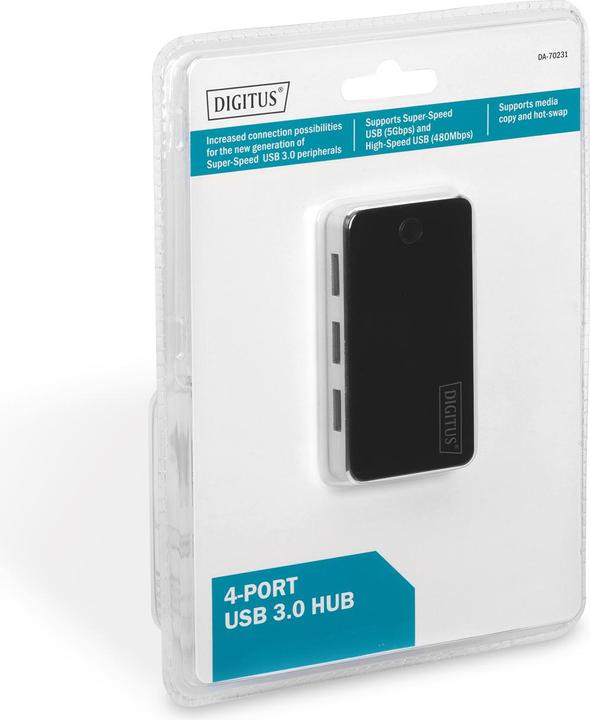 Produktbild Digitus USB 3.0 Hub 4-Port extern (USB-B, 4 Ports)