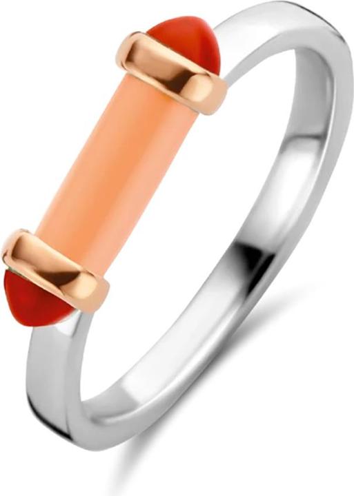 Immagine prodotto Ti Sento Milano Anello rosa corallo argento placcato oro rosa 12224CP (56, 925 Argento)