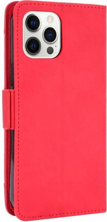 Produktbild Cover-Discount iPhone 13 mini - Etui mit vielen Kartenfächer rot (Apple iPhone 13 mini)