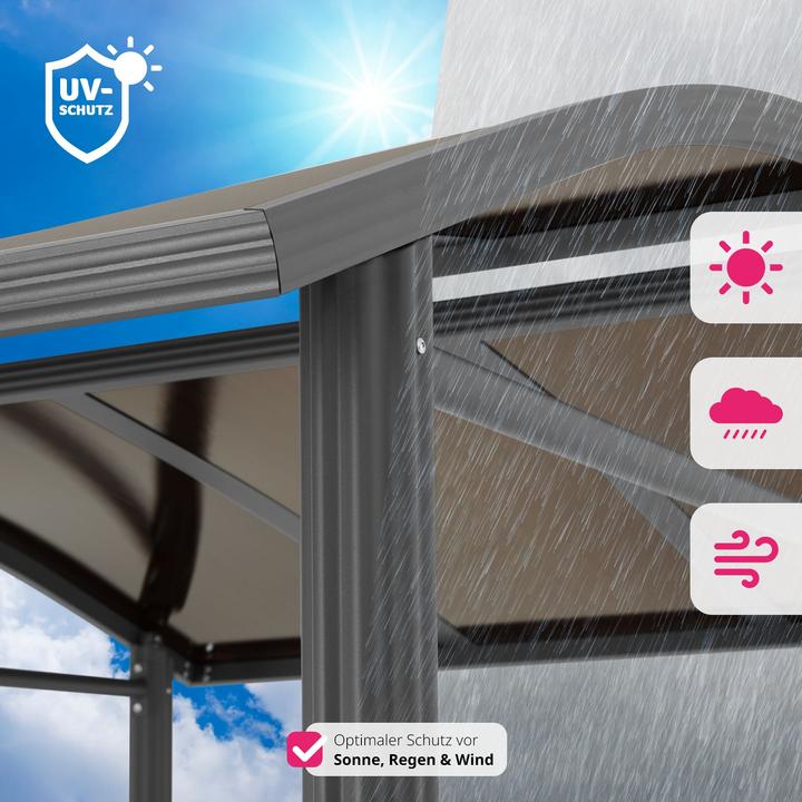 Actual product image tectake Barbecue Pavilion Asado | 240x150x234cm (240 cm, 150 cm)