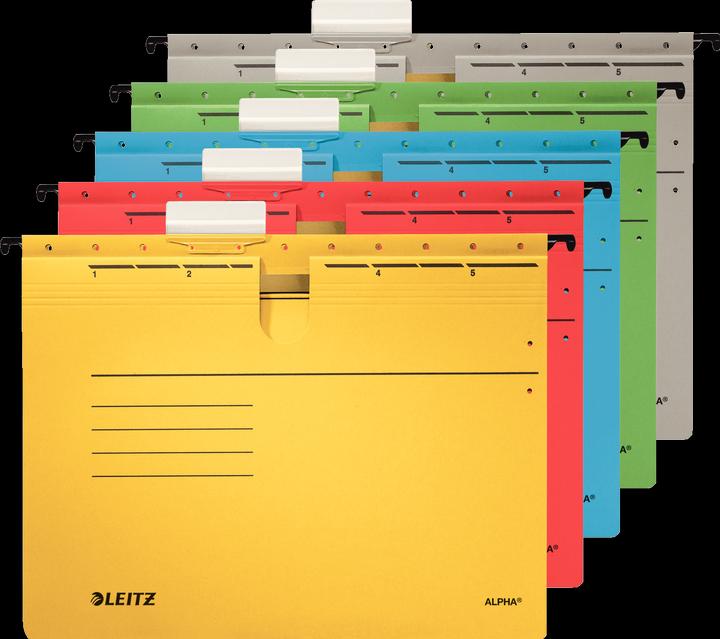 Produktbild Leitz ALPHA Hängehefter, A4, kaufmännische Heftung, gelb (A4, 25 x)
