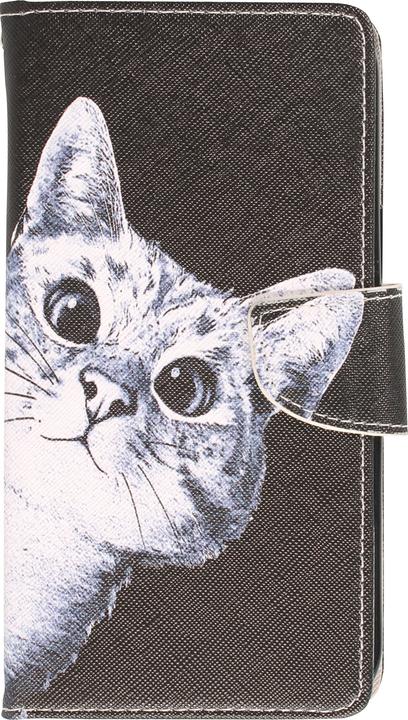 Image du produit PhoneLook Fourre Premium Wallet flip fermeture magnétique et porte-carte Cat Looking at you (Apple iPhone 13)